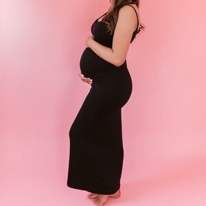 Black bumpsuit dress